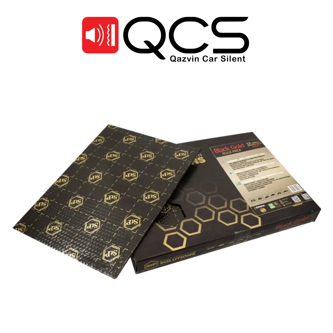 ورق دمپینگ خودرو اس تی پی بلک گلد 50*75 سانتی متر | STP Black Gold