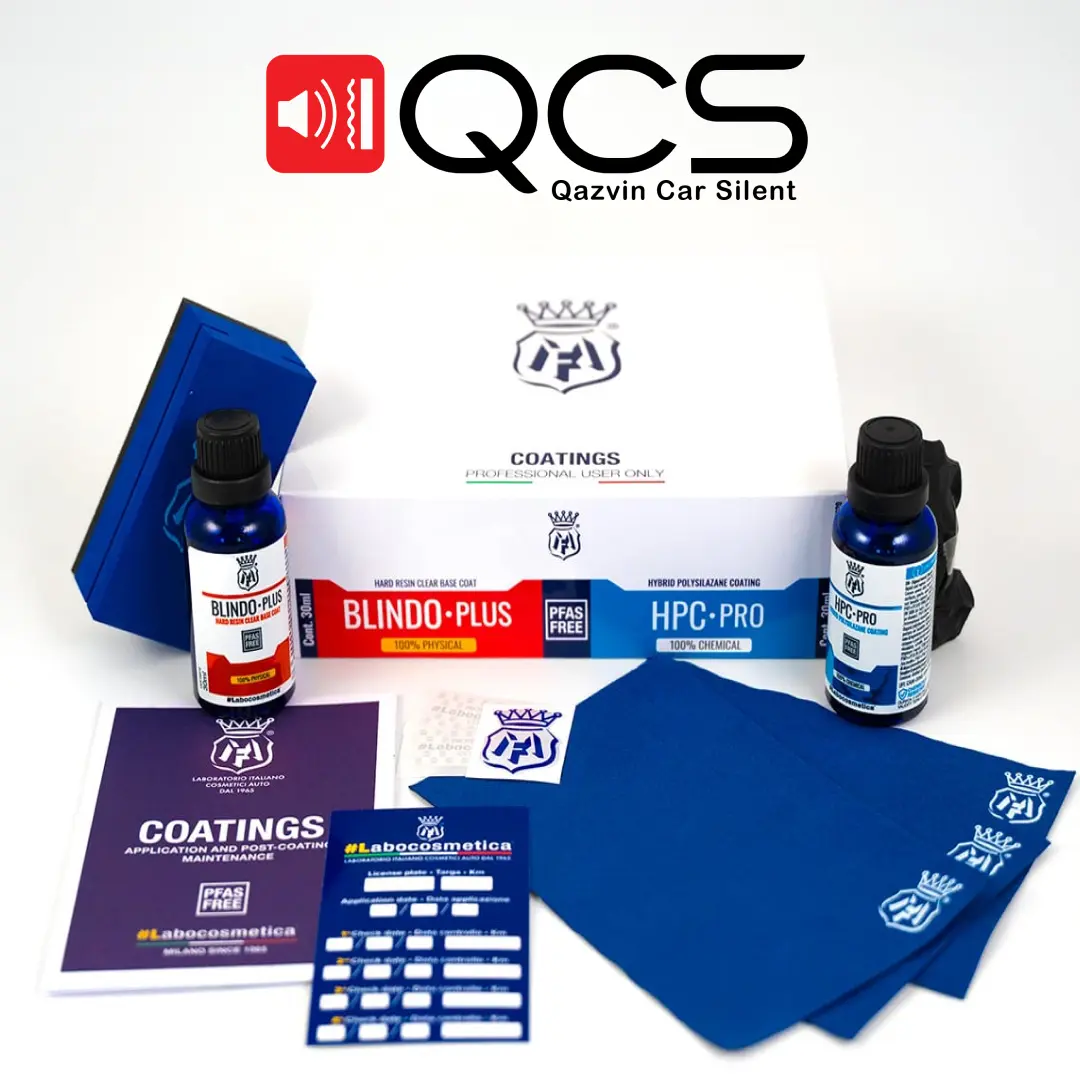 کیت کامل پوشش نانو سرامیک مفرا مخصوص بدنه خودرو Labocosmetica BLINDO Plus + HPC Pro Coating Kit